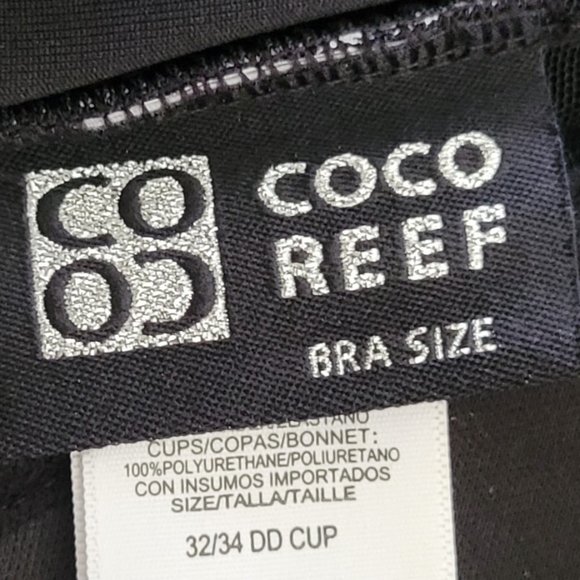 Coco Reef Underwire Tankini Top Convertible Neckline Swim Top Sz 32/34 - Picture 9 of 13